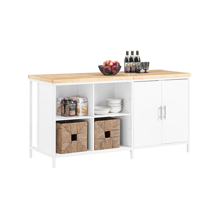 SoBuy KNL09-WN Isola della cucina Armadio da cucina indipendente Comò Highborad Armadio Credenza Tavolo da bar Buffet BHT Circa 170x89x60 cm