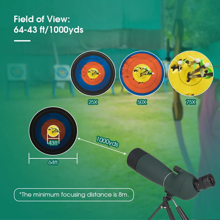 Svbony SV28 Cannocchiale 50/60/70/80mm Zoom potente con treppiede impermeabile, attrezzatura da campeggio, tiro al bersaglio, osservazione degli uccelli
