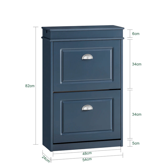 SoBuy FSR79 Scarpiera con scarpiera a 4 patta scarpiere con 8 superfici per ripiani Cassettiera per scarpe Scaffale per scarpe