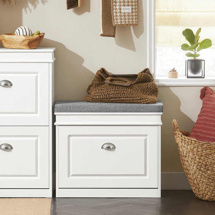 SoBuy FSR82-K Scarpiera Scarpiera con patta Panca per scarpe con cuscino del sedile cassettiera per scarpe Panca BHT circa: 60x51x24 cm