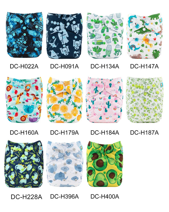 U Pick ALVABABY Copri pannolino riutilizzabile Copri pannolino lavabile Copri pannolino facile da usare per il bambino