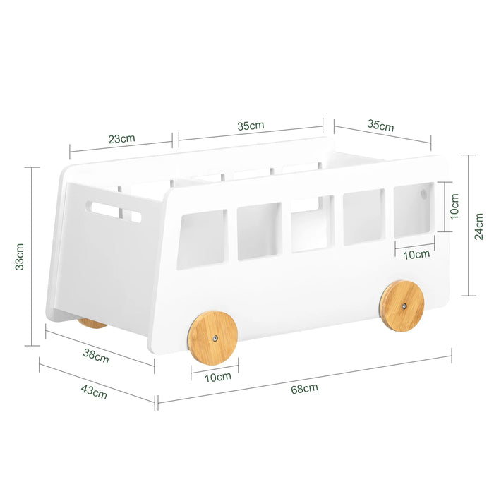 SoBuy KMB41-W scaffale per bambini scaffale per bambini libri stand giocattoli scaffale Scaffale per bambini BHT ca. 68x33x43 cm