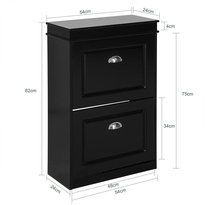 SoBuy FSR79 Scarpiera con scarpiera a 4 patta scarpiere con 8 superfici per ripiani Cassettiera per scarpe Scaffale per scarpe