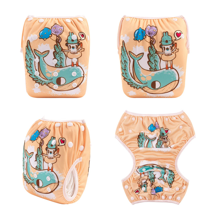 U PICK 1pc ALVABABY Pannolino da nuoto riutilizzabile Pannolino da nuoto riutilizzabile per bambini Pannolino da nuoto