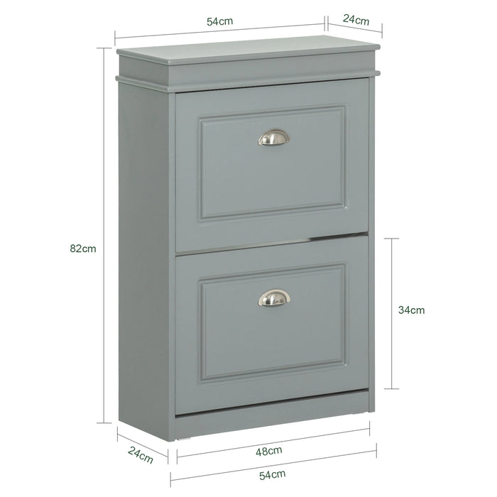 SoBuy FSR79 Scarpiera con scarpiera a 4 patta scarpiere con 8 superfici per ripiani Cassettiera per scarpe Scaffale per scarpe