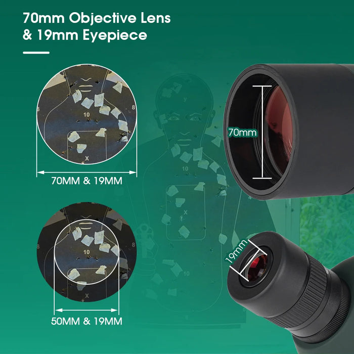Svbony SV28 Cannocchiale 50/60/70/80mm Zoom potente con treppiede impermeabile, attrezzatura da campeggio, tiro al bersaglio, osservazione degli uccelli
