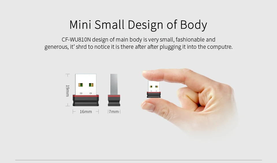 COMFAST RTL8188 Mini USB Wifi Adattatore Dongle 150Mbps 802.11b/g/n Adaptador Wi fi Emettitore Ricevitore Scheda di Rete Antenna Para PC