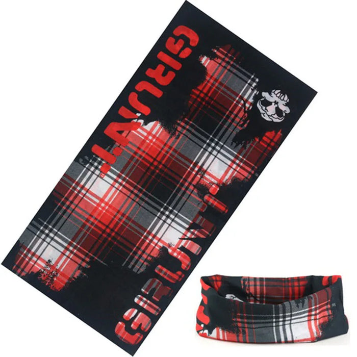 Sciarpa al collo con anello magico con teschio Fascia per capelli Bandana multifunzionale Viso Tubo tubolare senza cuciture Sciarpe unisex per uomo donna