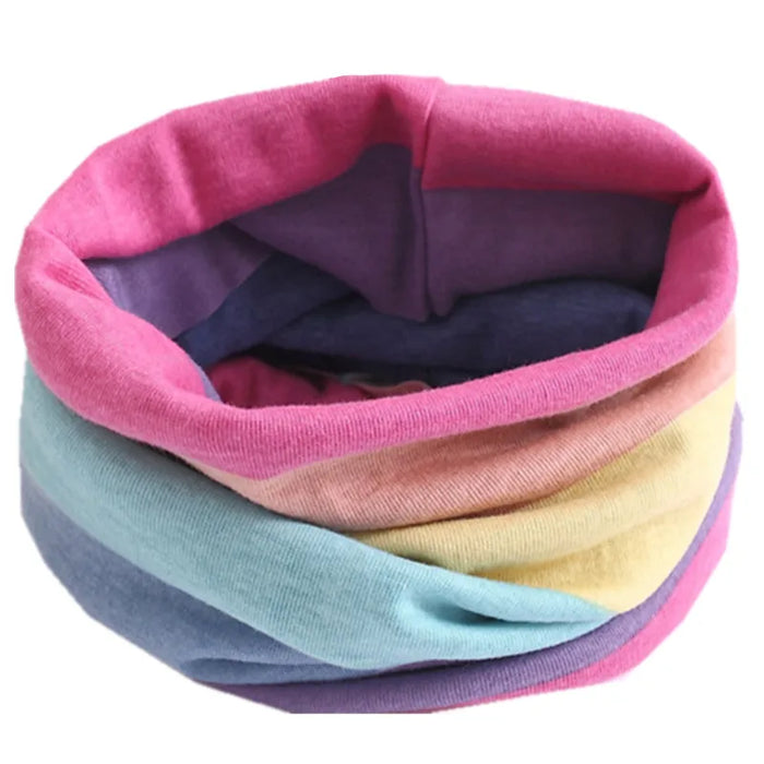 2024 Nuova Primavera Autunno Bambini Sciarpa Moda Bambini Bambino Sciarpa di cotone Ragazzi Ragazze O Ring Sciarpa Bambini Collare Bambino Sciarpa al collo