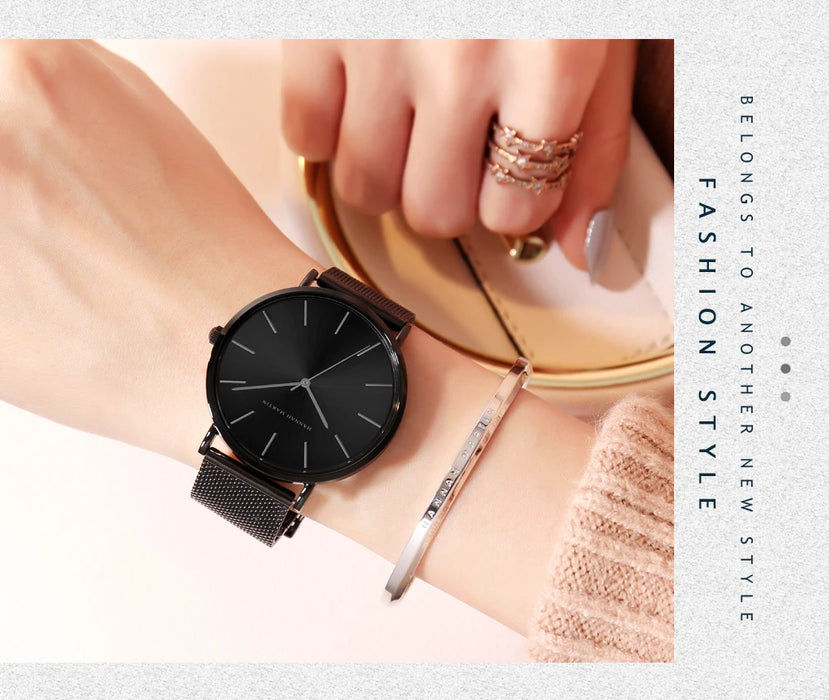 Drop Shipping A++++ Cinturino in acciaio inossidabile di qualità Movimento al quarzo giapponese Orologio da polso di lusso da donna completamente in oro rosa impermeabile