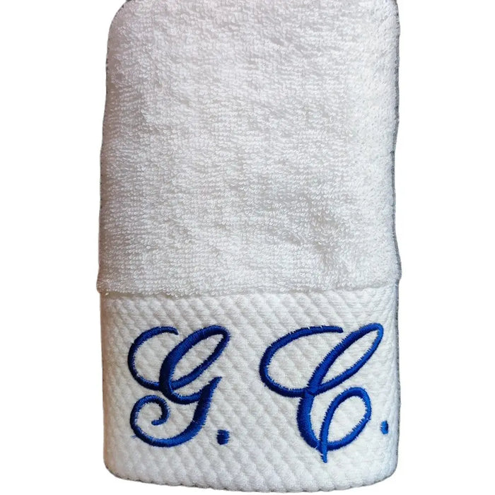 AHSNME Asciugamani da bagno personalizzati in cotone bianco Hotel SPA Club Sauna Salone di bellezza Asciugamano da ristorante con logo ricamato personalizzato