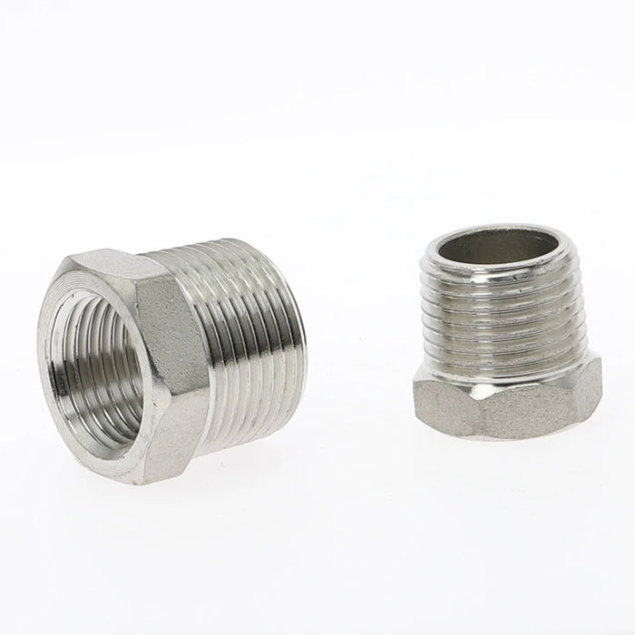 Boccola riduttore cuore tonificante 1/8 "1/4" 3/8 "1/2" BSP Filettatura maschio/femmina SS304 Raccordi per tubi in acciaio inossidabile per acqua Gasolio