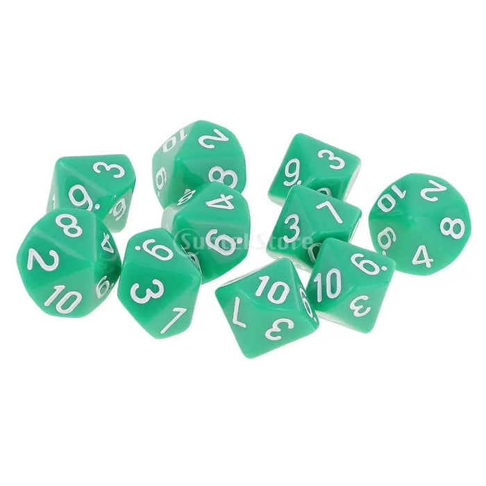 10 dadi a 10 facce D10 D8 dadi poliedrici per giochi dadi RPG da 16 mm dadi per famiglie