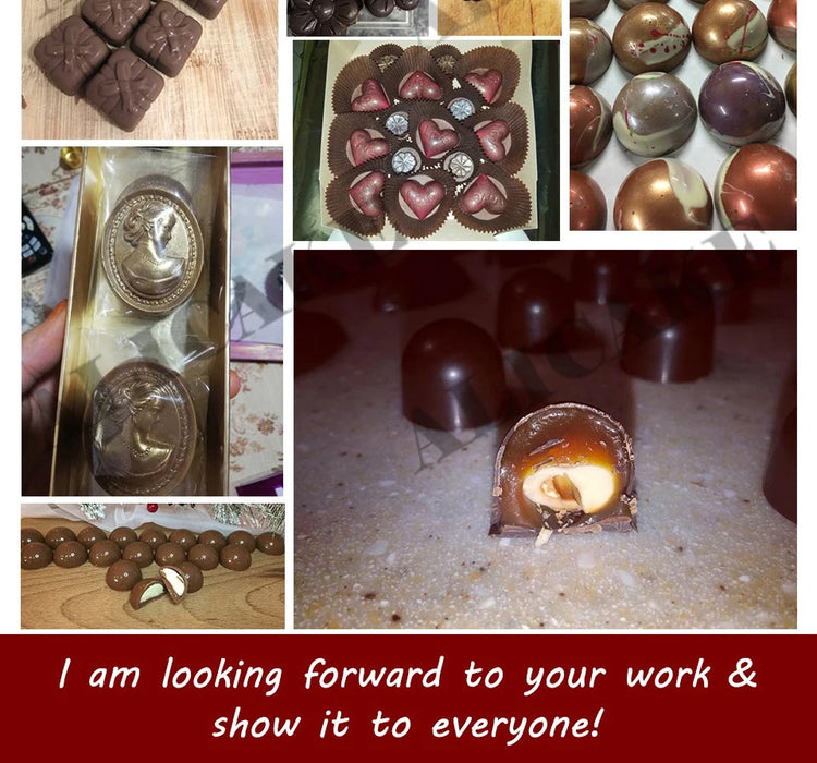 Stampo per cioccolato in policarbonato Stampi professionali per caramelle Bonbon Bar Stampo acrilico Dolciumi Cottura Pasticceria Utensili da forno