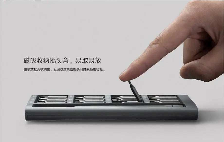 100% originale Xiaomi uso quotidiano cacciavite Kit Manua 24 punte magnetiche di precisione scatola di alluminio Set di cacciaviti fai da te Smart home