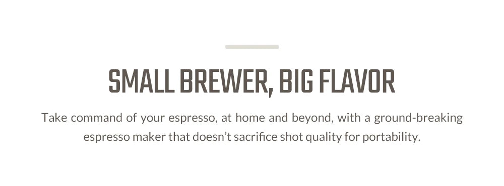 WACACO Picopresso Macchina per caffè espresso portatile, Macchina per caffè speciale, Caffè da viaggio a pressione da 18 bar, Regalo, Capodanno