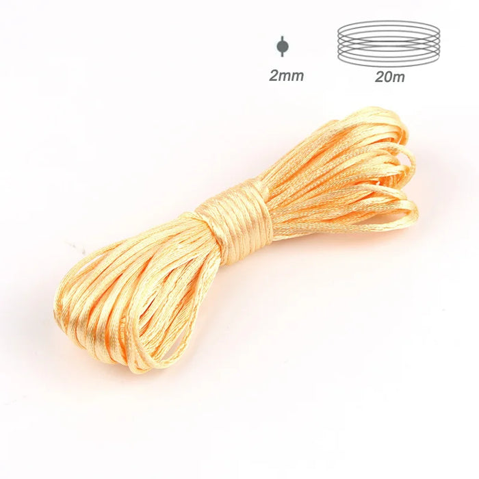 TYRY.HU 20-80 metri Collana masticabile per bambini Accessori 1.5mm/2mm/2.5mm Cavo in nylon di seta satinata per catena ciuccio per bambini Strumenti fai da te