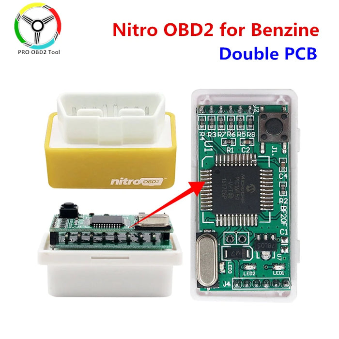 15% risparmio di carburante EcoOBD2 Nitro obd2 per benzina benzina auto Eco OBD Diesel Nitro OBD2 Chip Tuning Box Plug & Driver