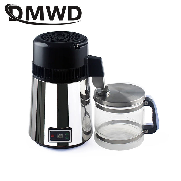 DMWD distillatore di acqua pura 4L filtro macchina per acqua distillata dentale in acciaio inox depuratore di distillazione elettrica brocca 110V 220V