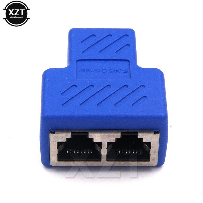 Cavo LAN di rete da 1 a 2 vie Ethernet femmina Cat6 RJ45 Adattatore connettore splitter UTP Cat7 5e Connector Switch Adattatori Accoppiatore