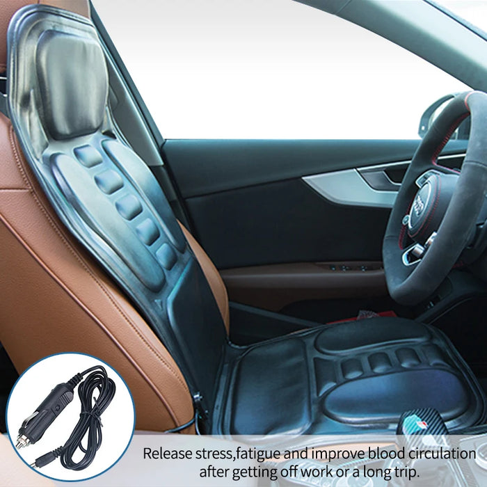 KLASVSA massaggiatore elettrico per la schiena cuscino per sedia da massaggio riscaldamento vibratore auto Home Office materasso lombare per il collo sollievo dal dolore