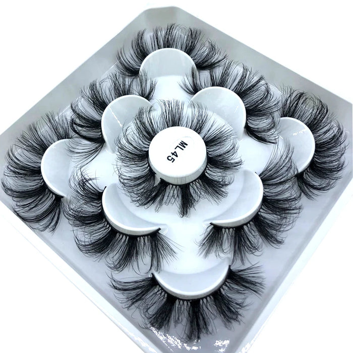 2023 Nuovo 5 paia ciglia finte naturali ciglia finte trucco lungo ciglia di visone 3d estensione ciglia ciglia di visone ciglia corte