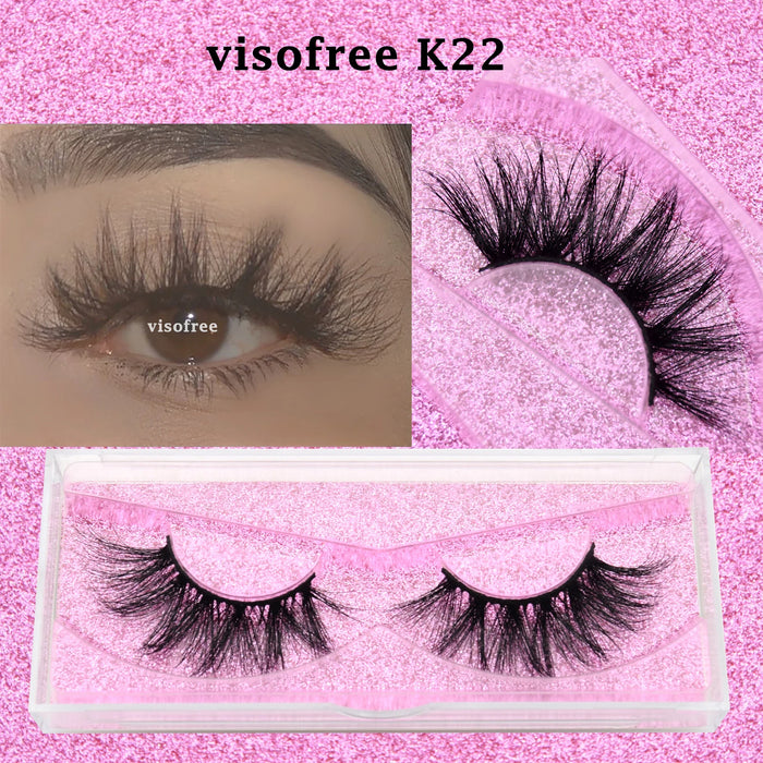 Ciglia Visofree Ciglia di visone 3D volume naturale fatto a mano ciglia morbide estensione ciglia lunghe ciglia di visone reale per il trucco E01