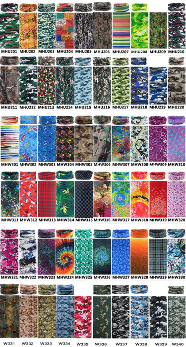 Nuova bandana multifunzionale fascia per capelli anello sciarpa al collo foglie mimetiche sciarpa magica tubolare senza cuciture regalo per il bambino