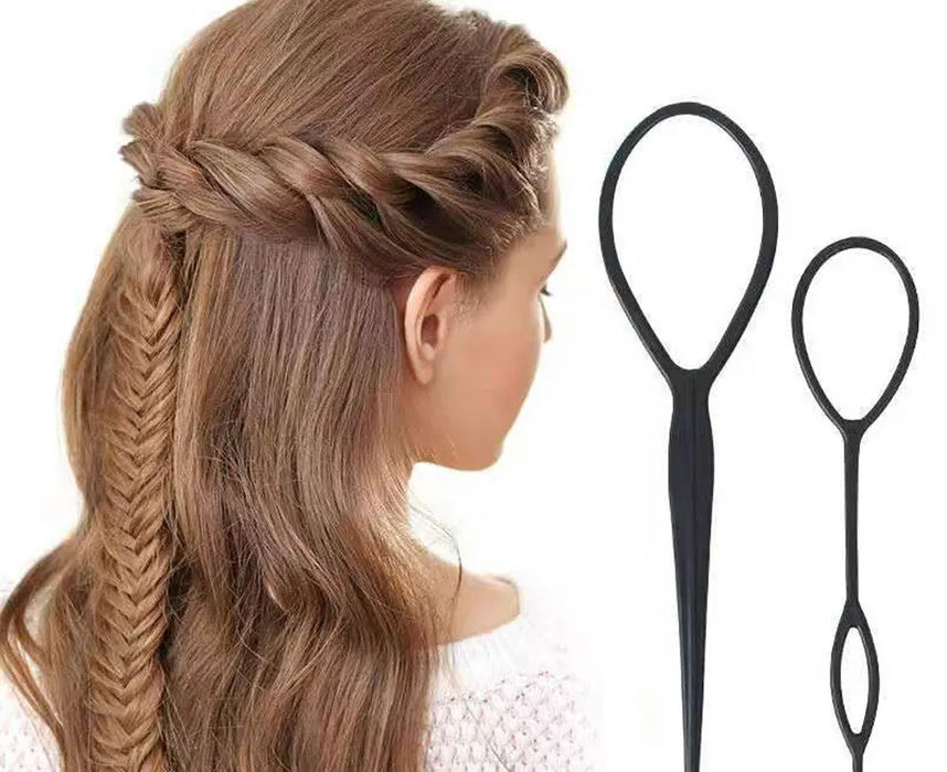 Strumento per lo styling dei capelli in plastica Magic Topsy Tail Treccia per capelli Coda di cavallo Styling Clip Bun Maker per acconciature per ragazze