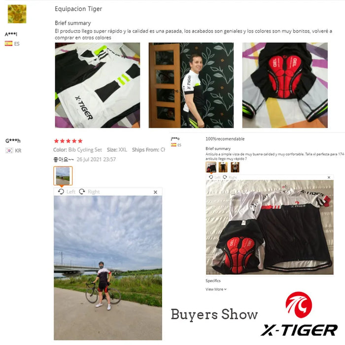 X-tiger Set da ciclismo Uniforme da bici Maglia da ciclismo estiva Set Maglie da bicicletta da strada Abbigliamento da bicicletta MTB Abbigliamento da ciclismo traspirante