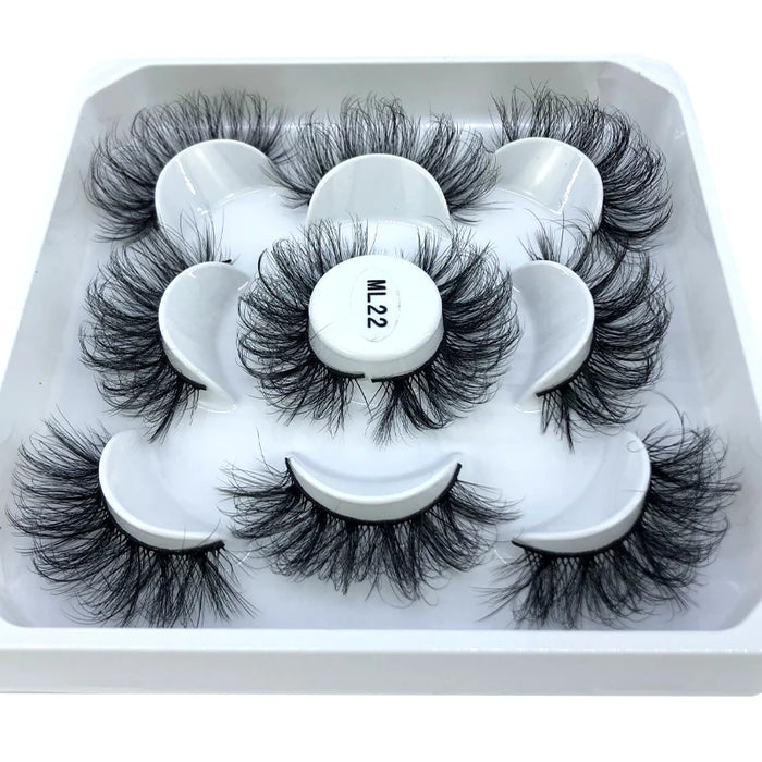 2023 Nuovo 5 paia ciglia finte naturali ciglia finte trucco lungo ciglia di visone 3d estensione ciglia ciglia di visone ciglia corte