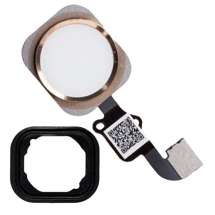 Pulsante Home con cavo flessibile per iPhone 6 6S 4.7"/ 6S 6 plus 5.5" Assemblaggio completo di ricambio Nero/Bianco/Oro