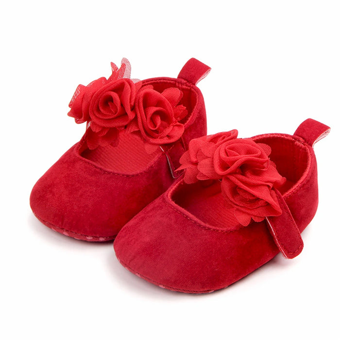 2025 nuove scarpe da bambino floreali carine per neonato ragazza da bambino scarpe da principessa suola morbida prewalker scarpe da bambino antiscivolo 0-18M