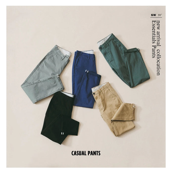 SIMWOOD 2024 autunno nuovi pantaloni Casual da uomo in cotone Slim Fit Chinos moda pantaloni abbigliamento maschile di marca Plus Size Pant 482