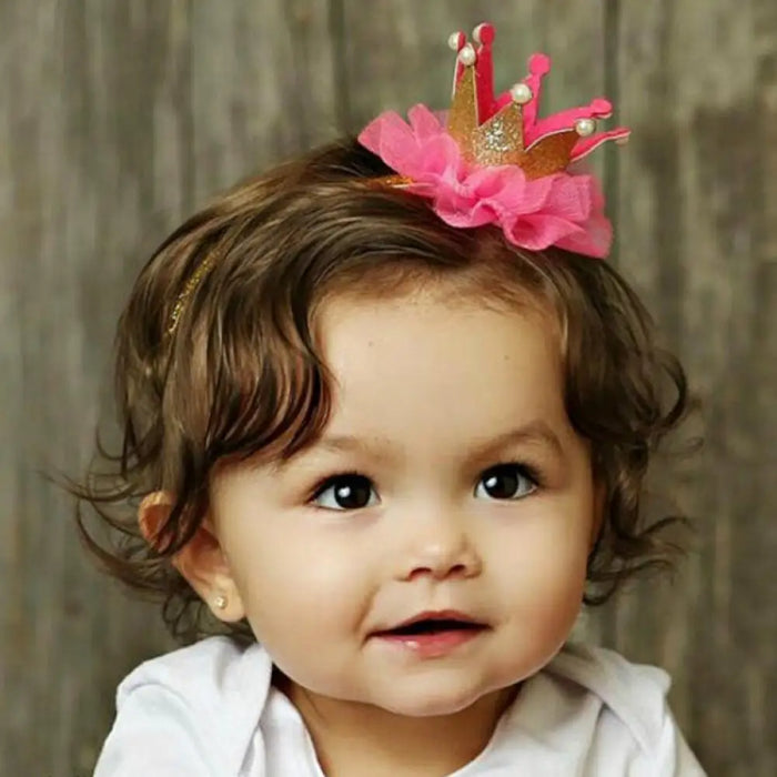 NUOVA Sveglia Bella Delle Ragazze Corona Clip di Capelli Della Principessa Del Merletto Della Perla Lucido star Fascia Delle Forcelle Dei Capelli Della Fascia Copricapi Accessori