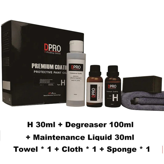 Dpro 9H Rivestimento per auto in ceramica Vetro liquido Impermeabile Nano Ceramica Vernice Cura Anti-graffio Idrofobico Kit di lucidatura per dettagli auto