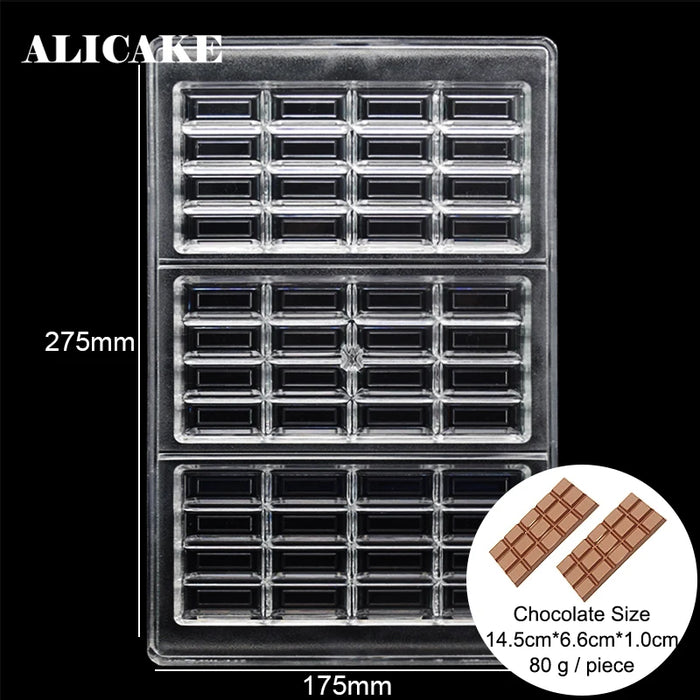 Stampo per cioccolato in policarbonato Stampi professionali per caramelle Bonbon Bar Stampo acrilico Dolciumi Cottura Pasticceria Utensili da forno