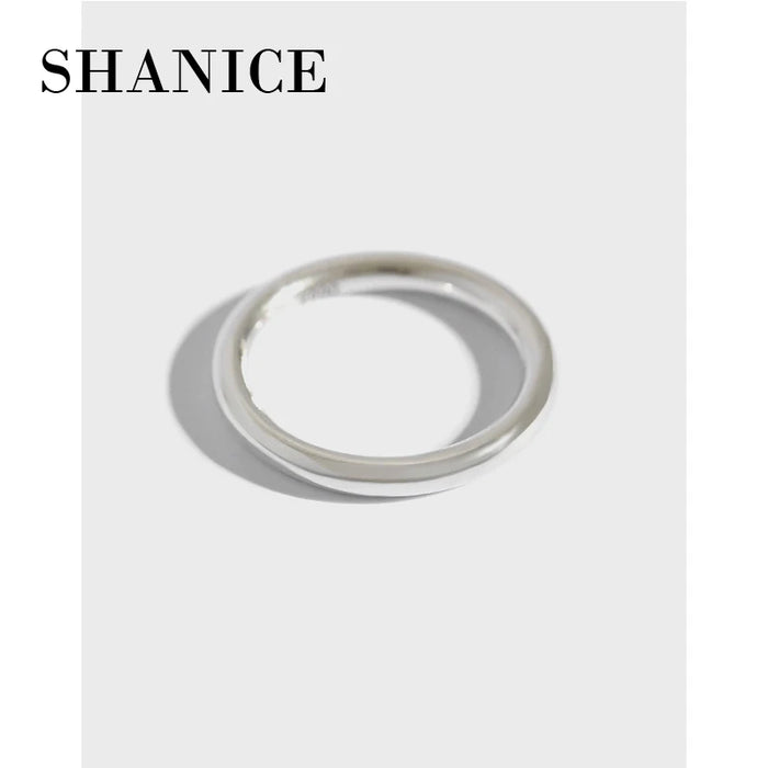 SHANICE autentici anelli del cerchio classico dei gioielli dell'argento sterlina 990 per il regalo delle donne Spedizione gratuita Cerchio semplice Giappone Corea