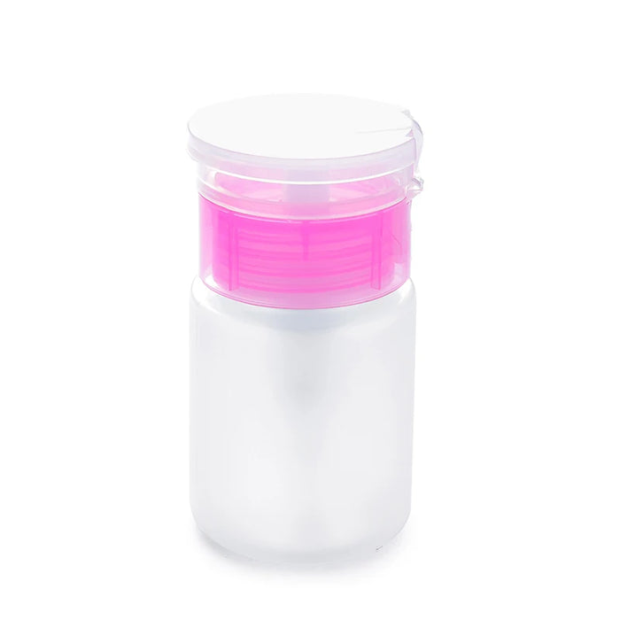 Mini dispenser per nail art da 75 ml, bottiglia vuota, gel acrilico, detergente per rimozione smalto, contenitore per liquidi, piccola pressione