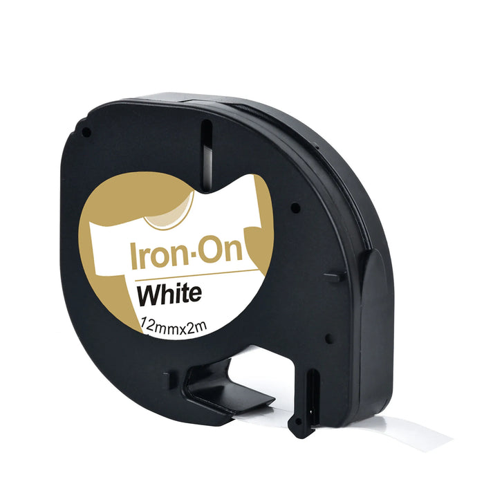 CIDY 91201 Compatibile 12mm*4m Nero su bianco Dymo Letratag Nastro in plastica LT 91331 LT 9120112267   18769 18771 per LT-100H LT-100T