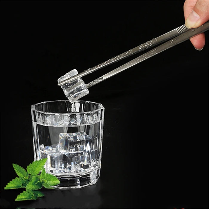 Pinzette per cucina e bar in acciaio inossidabile da 30 cm Pinze per alimenti Cucina Pinzette mediche Strumento da bar
