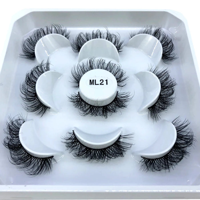 2023 Nuovo 5 paia ciglia finte naturali ciglia finte trucco lungo ciglia di visone 3d estensione ciglia ciglia di visone ciglia corte
