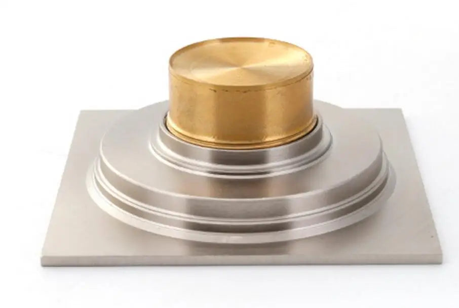Ottone opaco nero stile quadrato rolse oro Scolapiatti per pavimenti oro Scarico per rifiuti Bagno nichel spazzolato Scarico per doccia DR087