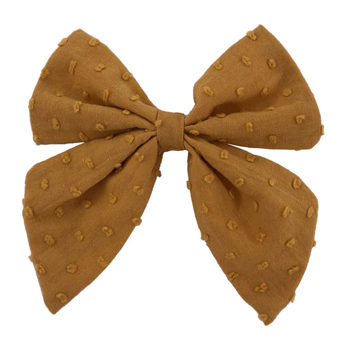 Fiocchi per capelli in cotone e lino Boutique Fermagli per capelli Neonate Donne Grandi mollette per fiocco da marinaio Fermagli per capelli Accessori per capelli Copricapo