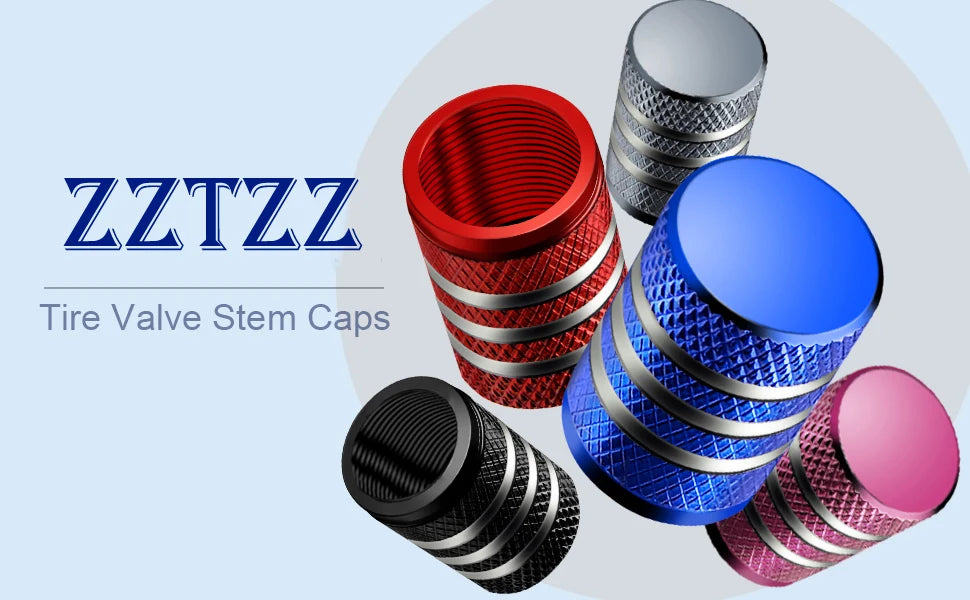 8Pc Cappucci per valvole per pneumatici Copri stelo per cerchioni Tappo per ruota automatico antipolvere Cappucci per capezzoli in lega di alluminio per auto e moto Bici