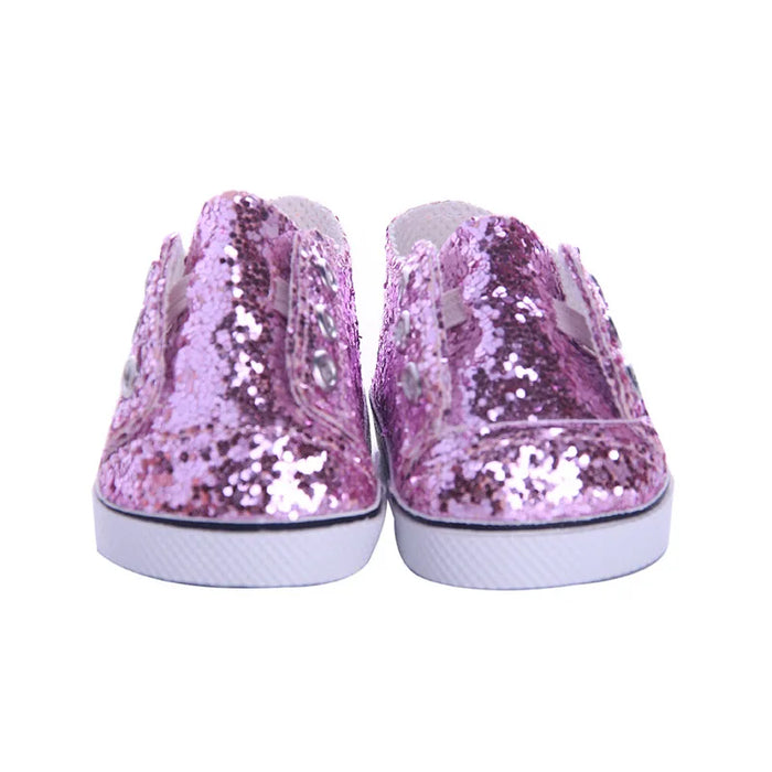 Scarpe da bambola Vestiti Stivali fatti a mano Scarpe da 7 cm per 18 pollici americani e 43 cm Accessori per bambole appena nate per la generazione di giocattoli per ragazze fai da te