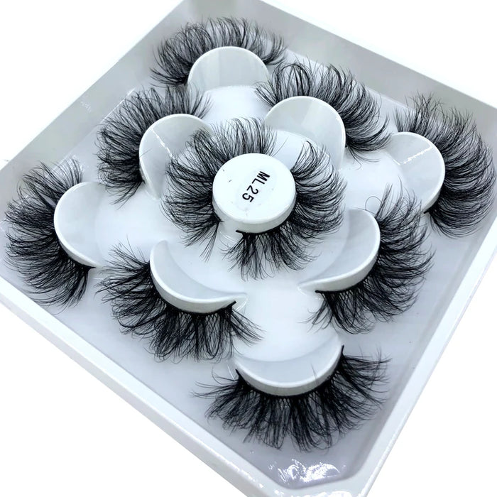 2023 Nuovo 5 paia ciglia finte naturali ciglia finte trucco lungo ciglia di visone 3d estensione ciglia ciglia di visone ciglia corte