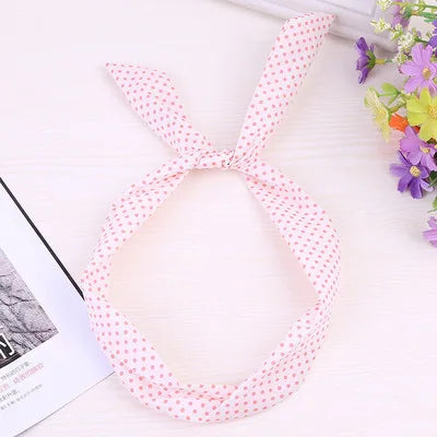 Nuovo stile 2022 anello per capelli accessori per capelli copricapo orecchie di coniglio fascia fiocco cerchio per capelli fasce per capelli sciarpa per capelli fascia per capelli fasce per capelli