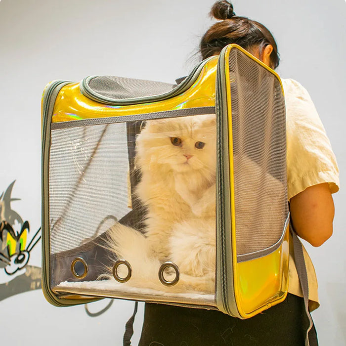 Borsa a tracolla da viaggio traspirante per zaino da trasporto per animali domestici per cani di piccola taglia