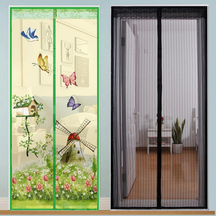 Zanzariera magnetica a mani libere porta schermo maglia chiusura automatica Anti zanzara insetto Fly Bug porta tenda dimensione personalizzata